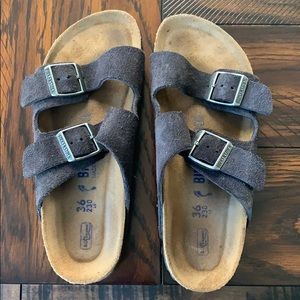 Birkenstocks navy blue